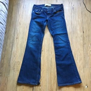 *SOLD* Hollister Dark Wash Flare Denim Jeans 5s